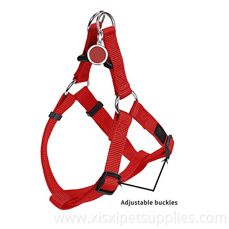 Adjustable Dog Harness for Dogs Adjustable Dog Harness Outdoor Walking with ID Tag Nylon Good Quality Metal Hook, and Etc